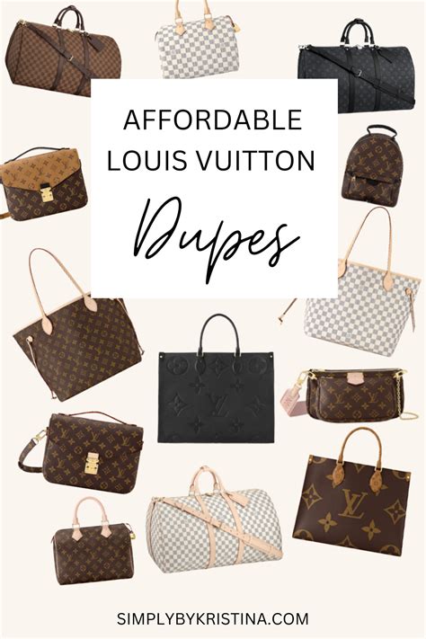 dupes of louis vuitton|louis vuitton dupe alternatives.